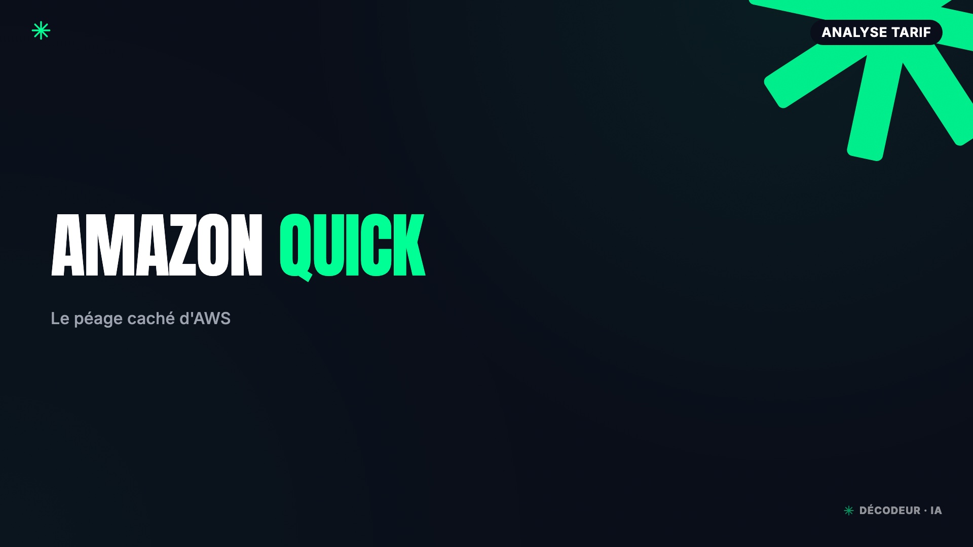 Interface d'Amazon Quick Suite, l'agent IA d'AWS pour le travail en entreprise