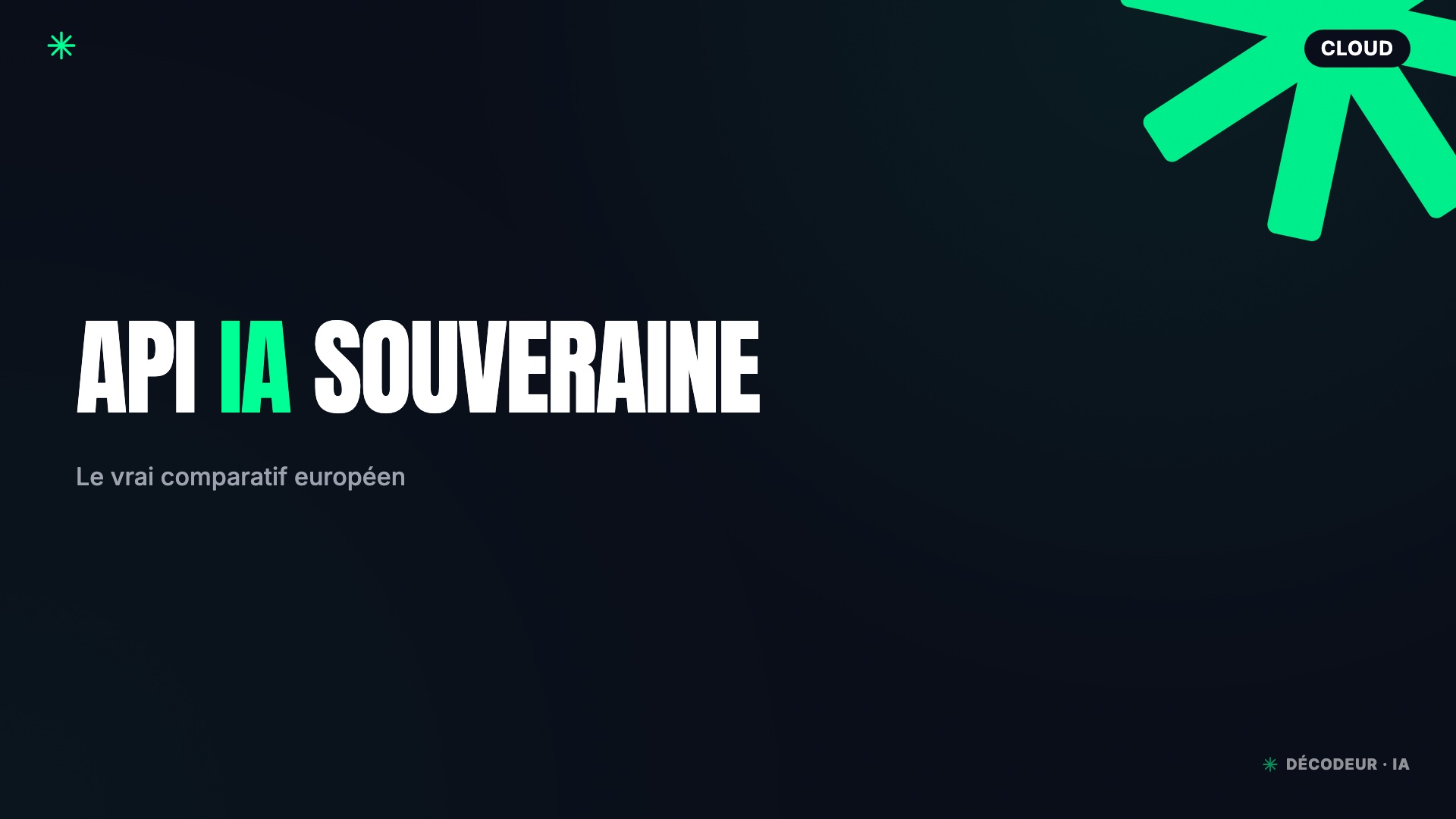 Comparatif des API d'inférence IA souveraines européennes : OVHcloud, Scaleway, Mistral, IONOS, Infomaniak, Nebius