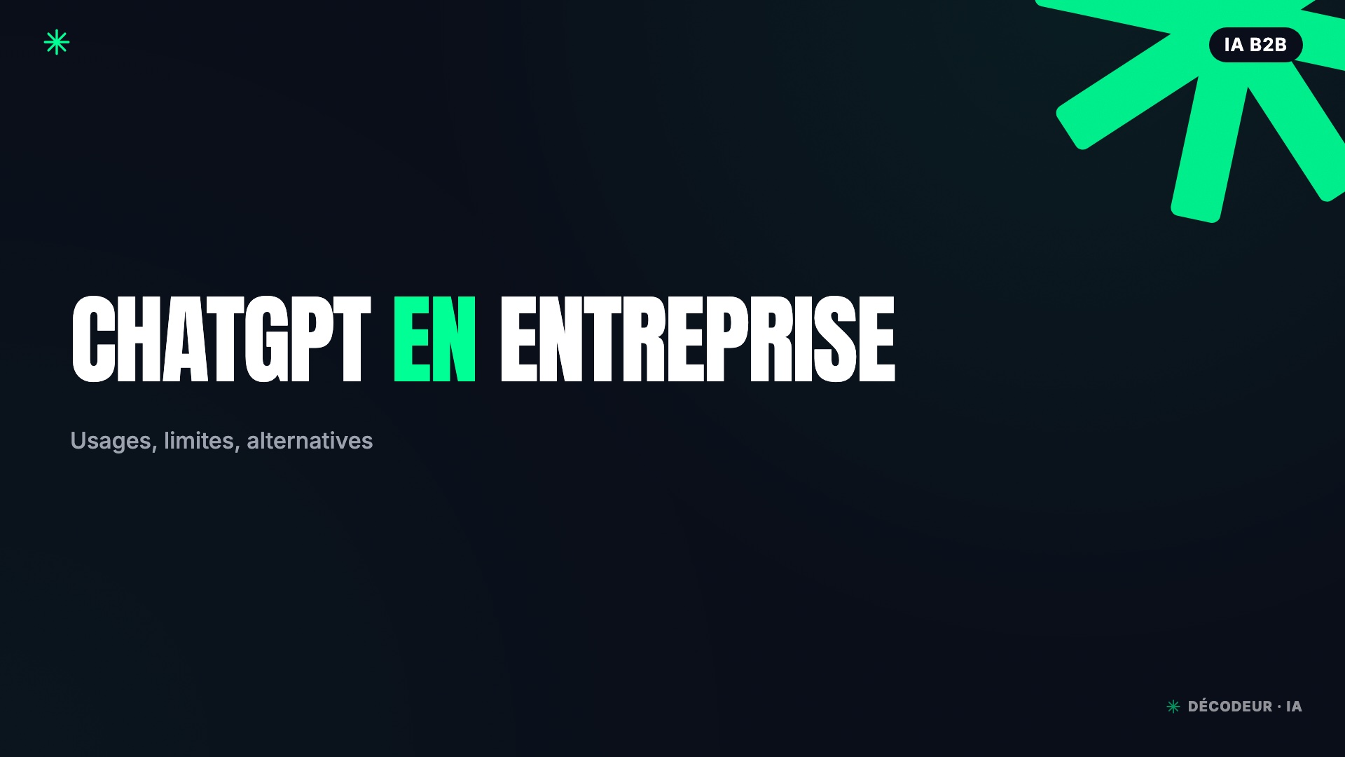 Interface ChatGPT utilisée dans un contexte professionnel en entreprise