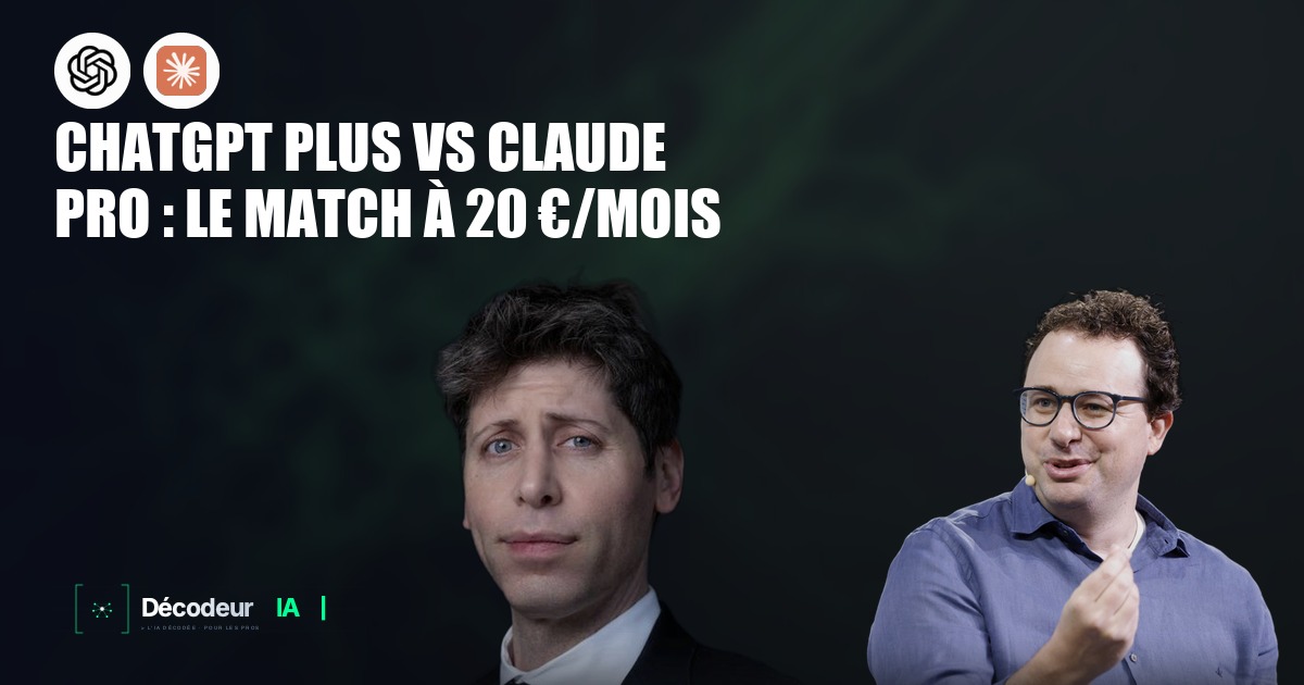 Logos ChatGPT et Claude côte à côte avec un VS au centre