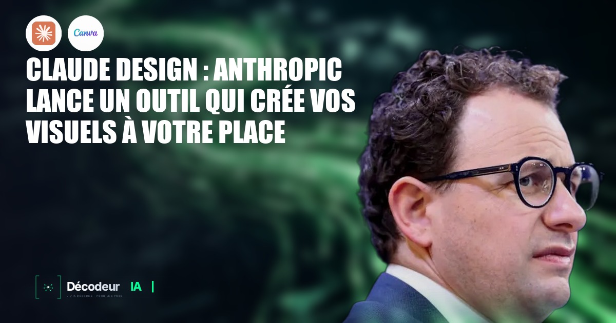 Interface de Claude Design montrant la génération d'un prototype à partir d'un prompt texte