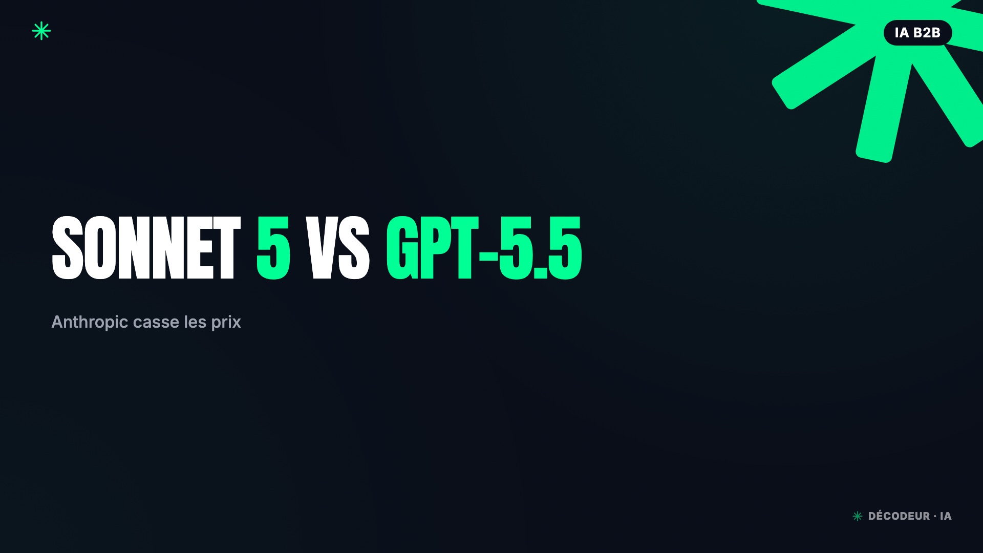 Comparatif Claude Sonnet 5 face à GPT-5.5 pour les PME en 2026