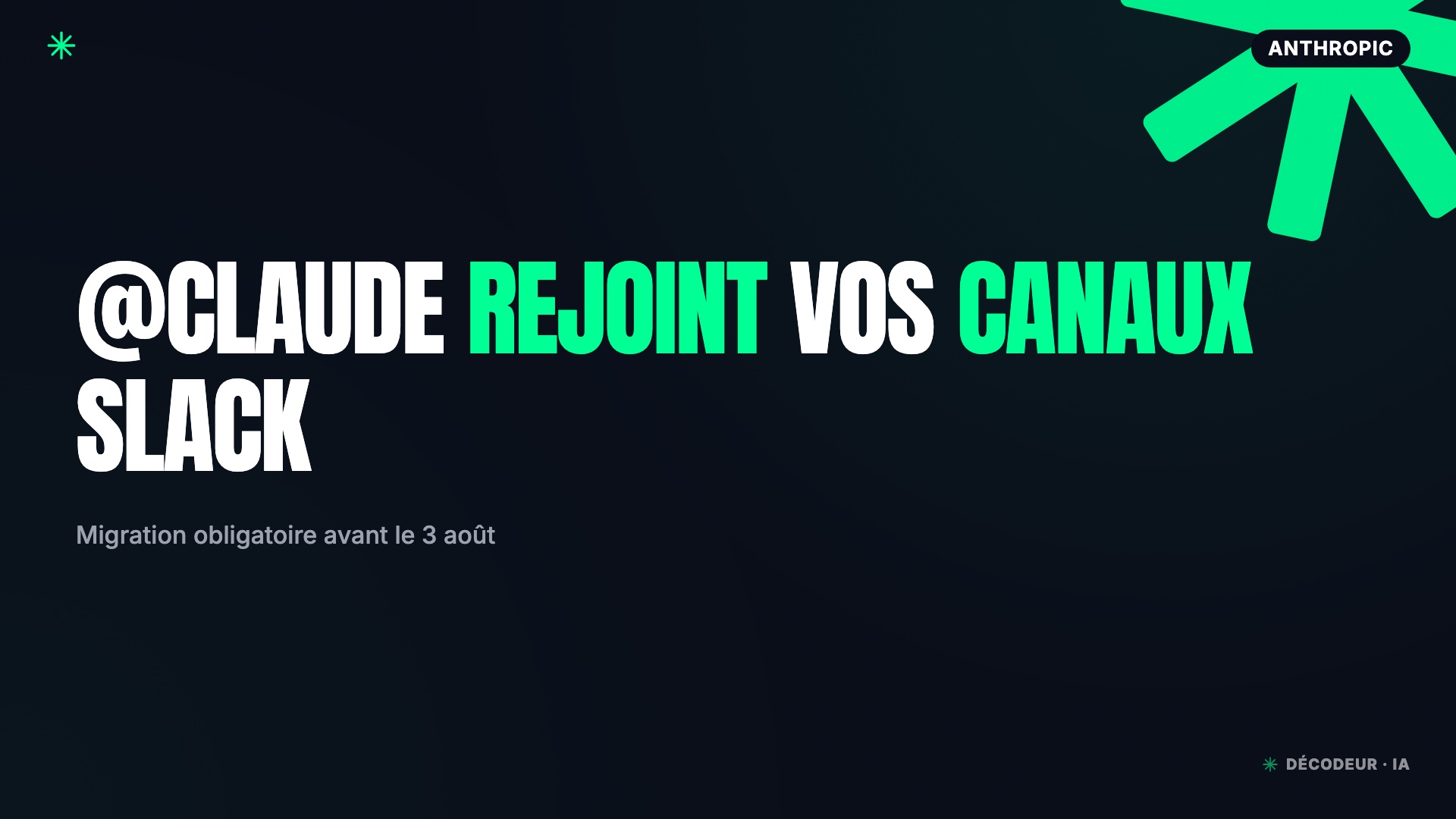 Claude Tag intégré comme membre dans un canal Slack d'équipe