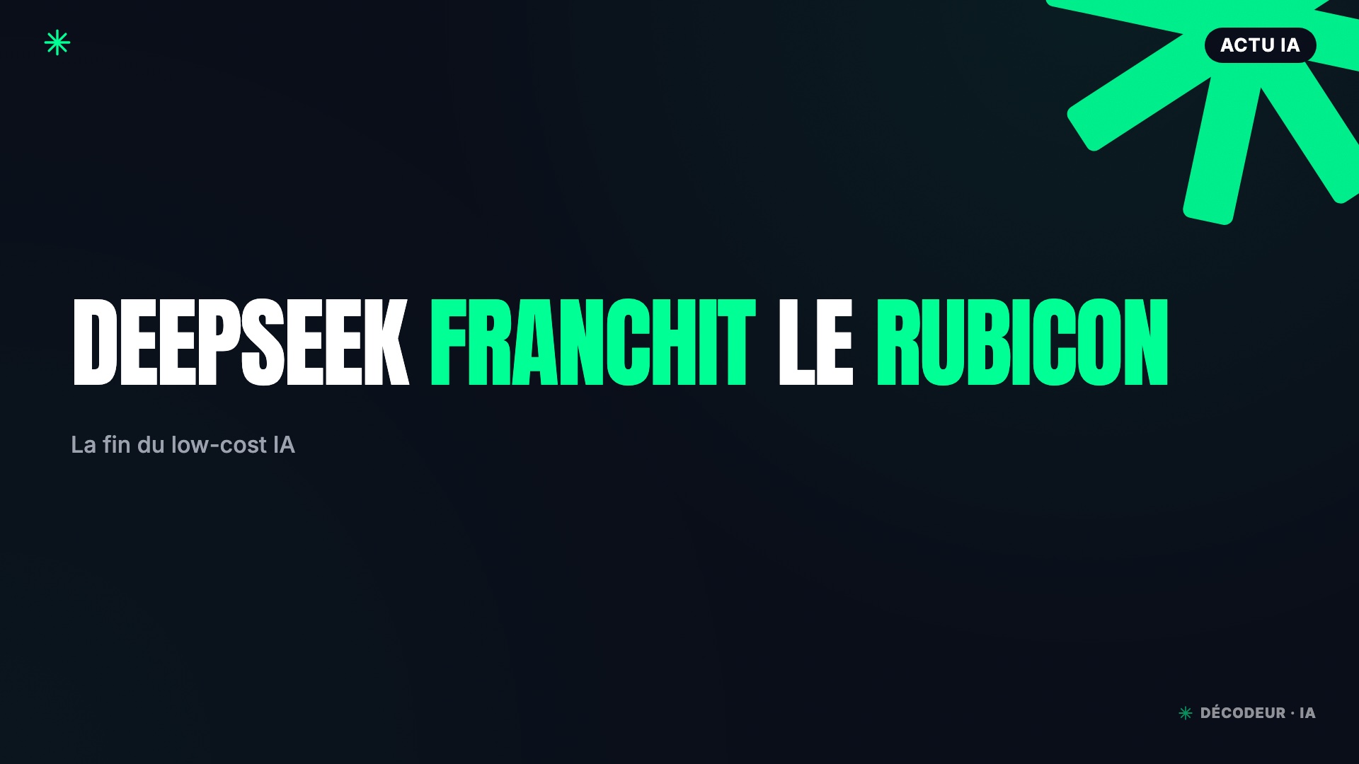 DeepSeek franchit le Rubicon : prix en hausse, fin de la stratégie low-cost