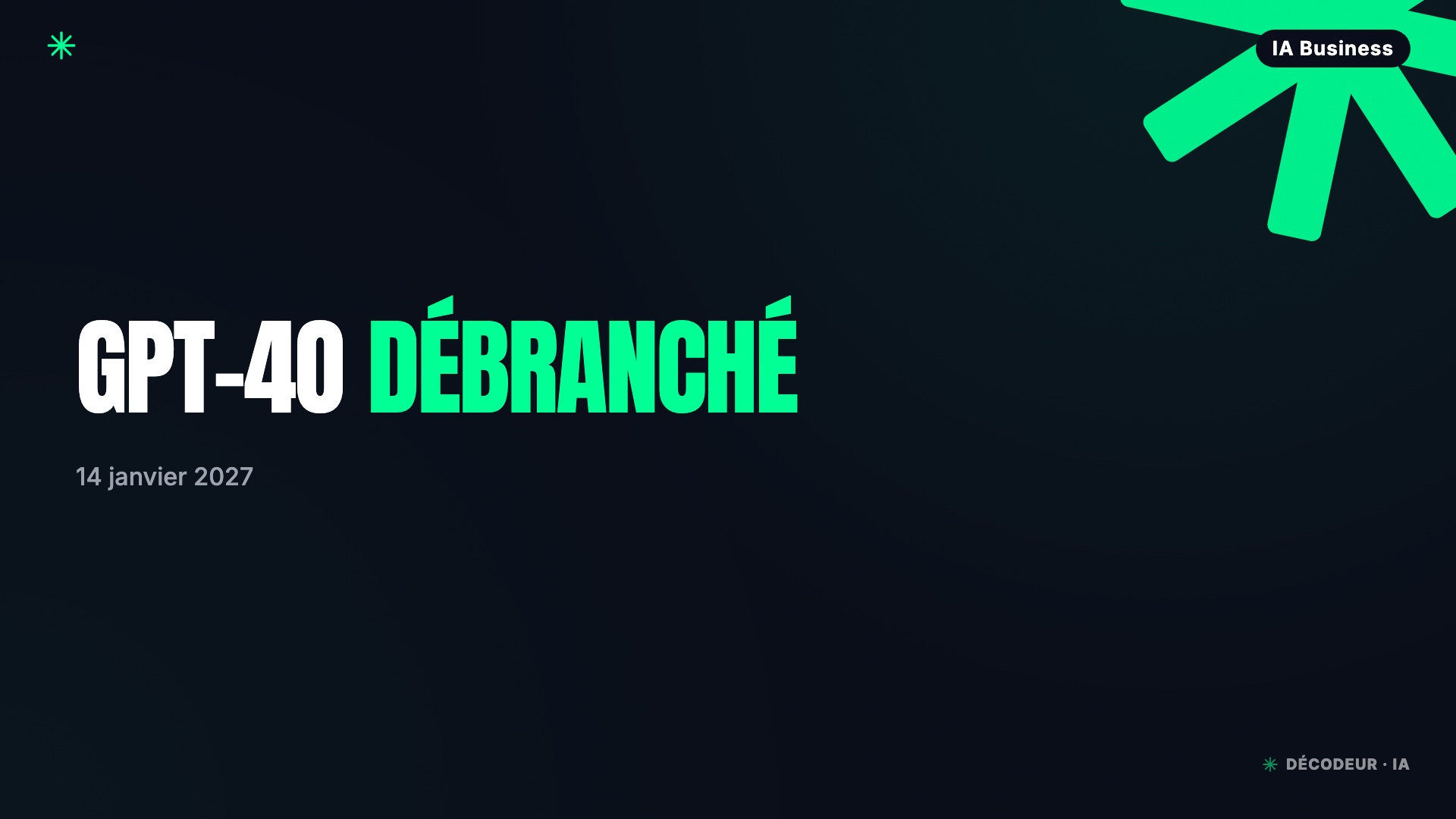 Notification de dépréciation API OpenAI GPT-4o sur fond de ligne de code