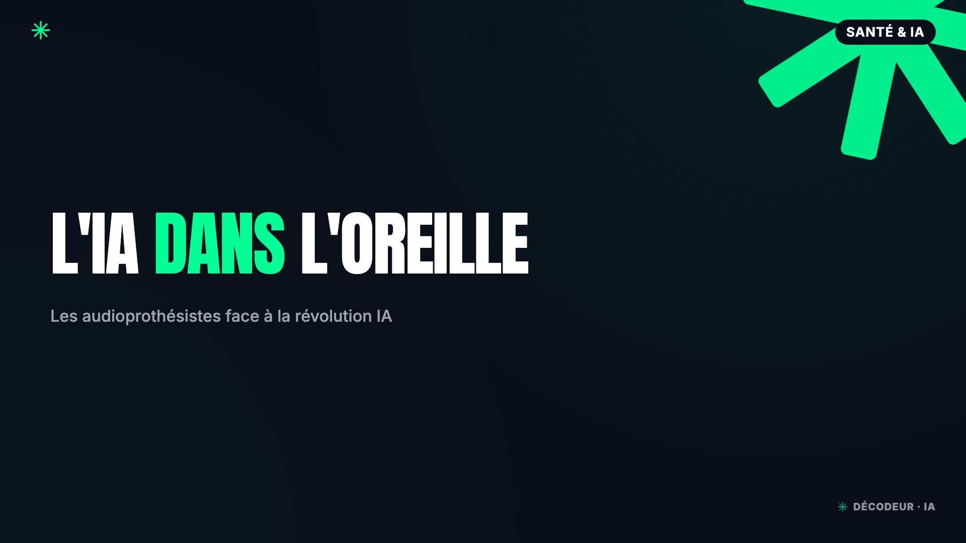 Audioprothésistes : l'IA dans l'oreille, les AirPods à la porte