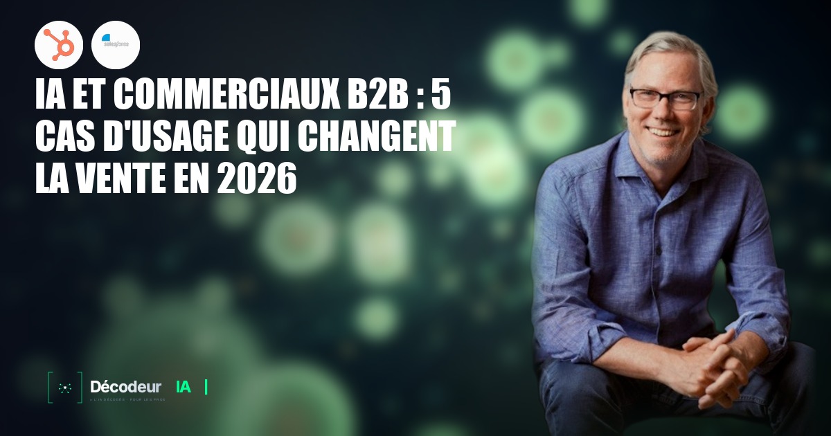 Écran de CRM avec un agent IA qualifiant automatiquement des leads B2B