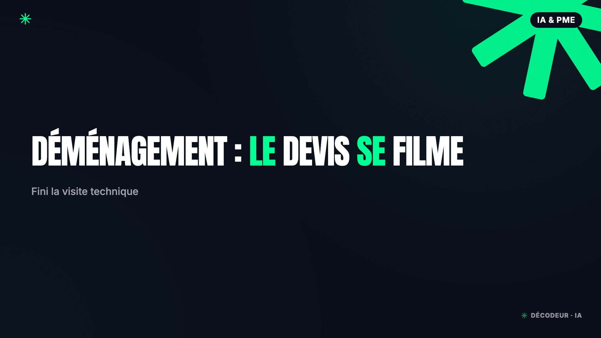 Déménageur filmant un salon au smartphone pour une estimation de volume par IA