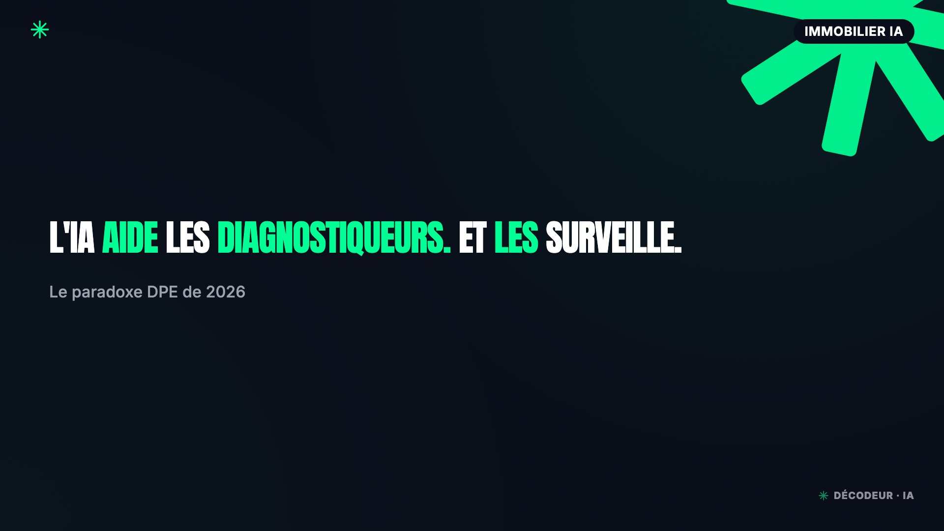 Diagnostiqueurs : l'IA saisit le DPE, l'ADEME vous piste par IA
