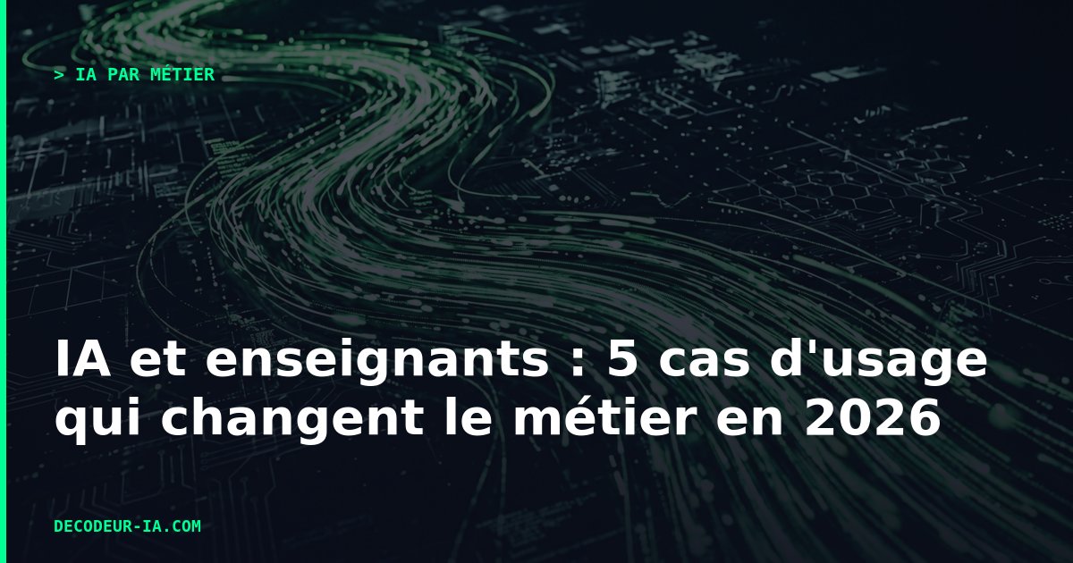 Enseignant utilisant un outil IA sur tablette dans une salle de classe