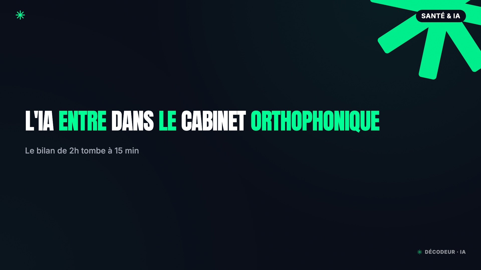 Orthophonistes : le bilan de 2 h tombe à 15 min, la séance non