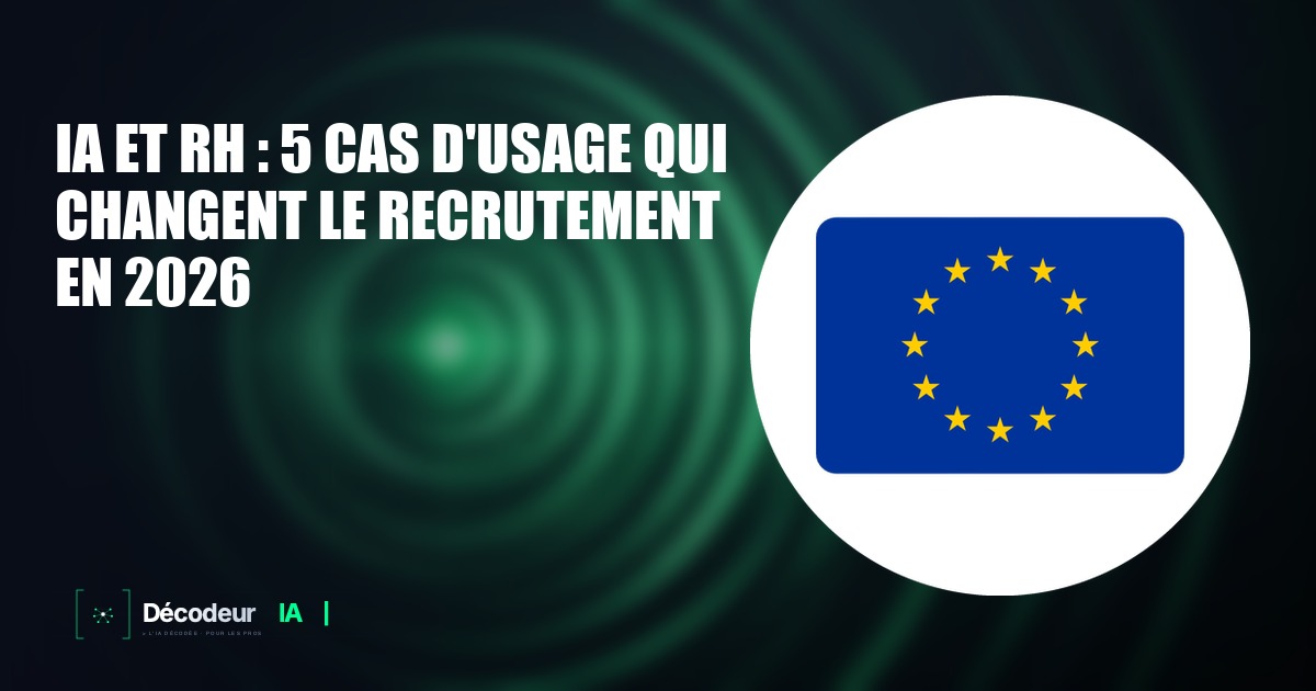 Responsable RH utilisant un outil IA de recrutement sur son écran