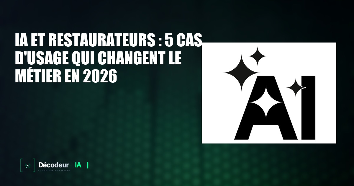 Écran de tablette dans une cuisine de restaurant affichant des prévisions de ventes générées par IA