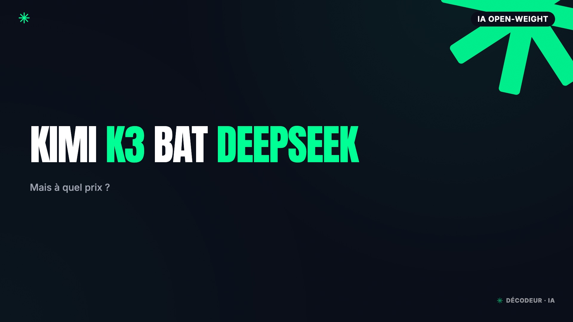 Kimi K3 bat DeepSeek et GLM — mais coûte 17× plus cher