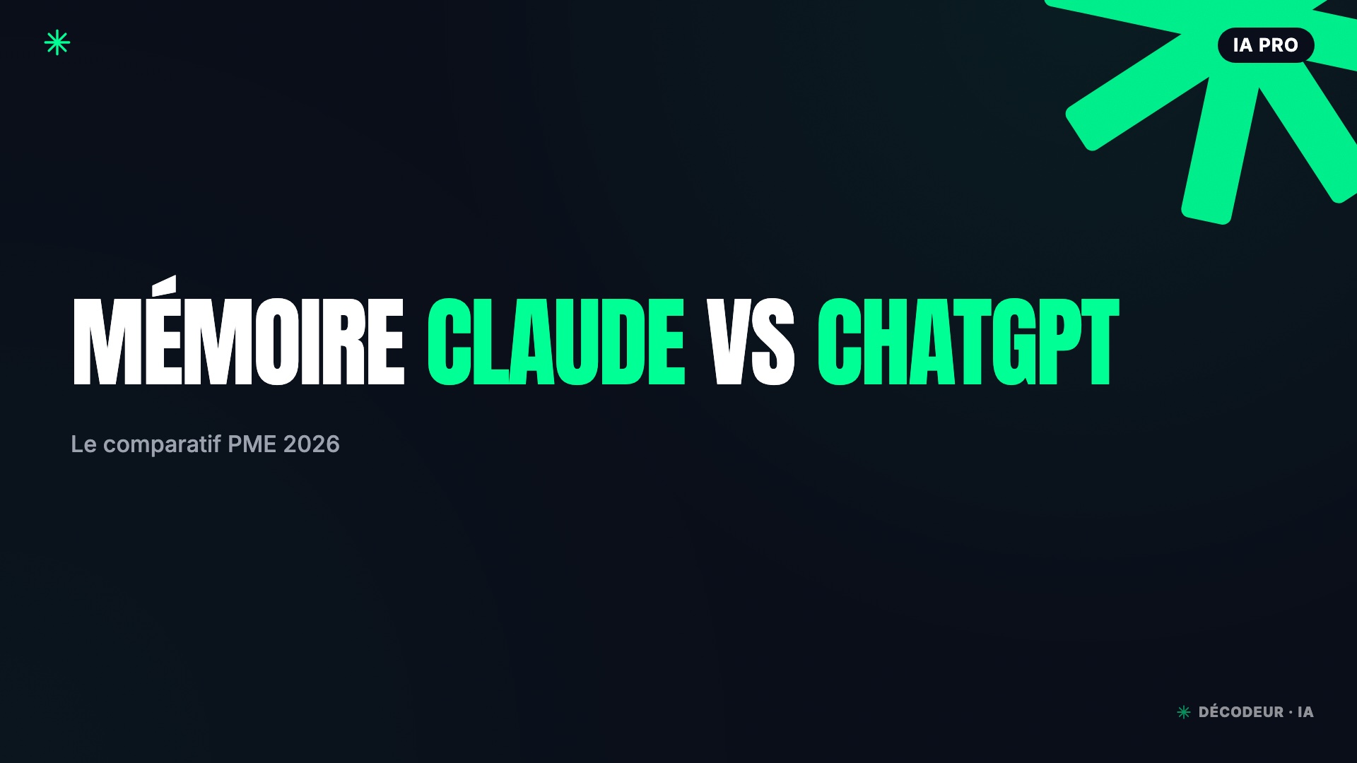 Logos Claude et ChatGPT face à face autour d'une icône de mémoire