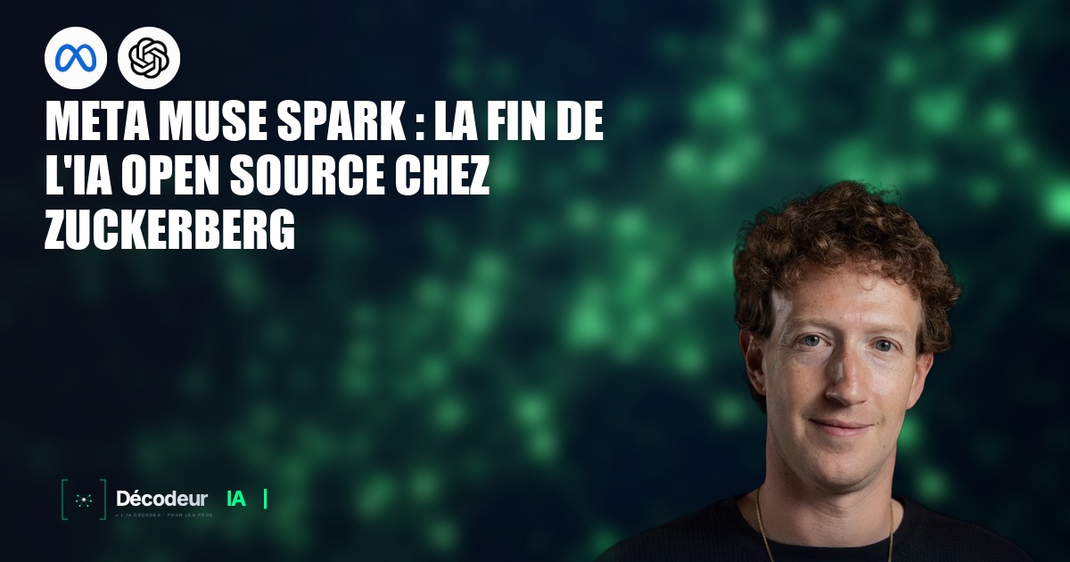 Logo Meta avec symbole de cadenas, illustrant le passage de l'open source au propriétaire