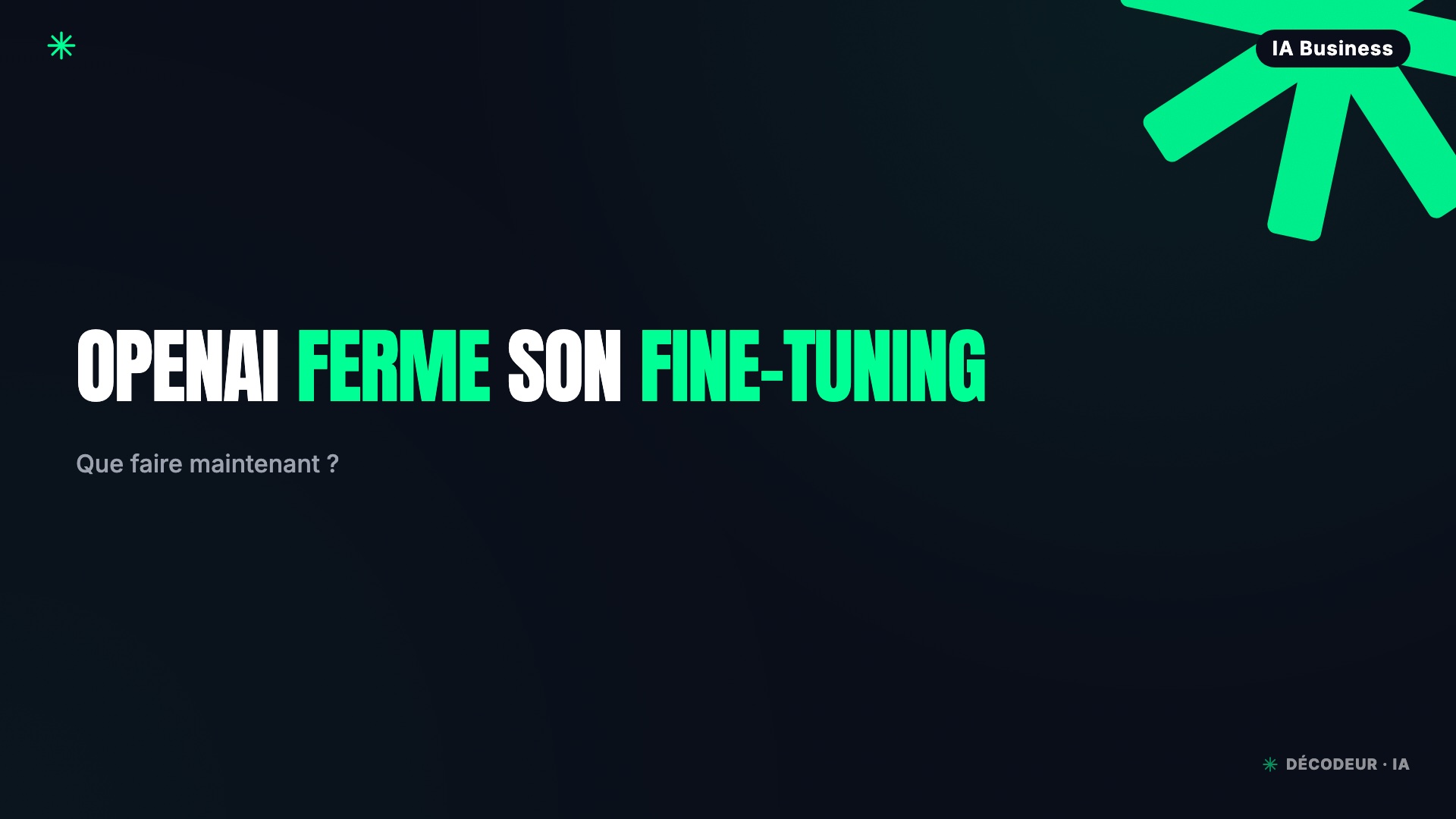 Migration d'un modèle fine-tuné OpenAI vers une plateforme LoRA open-weights