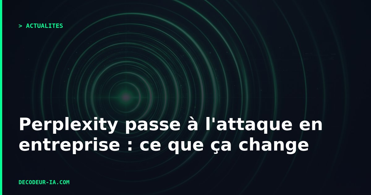 Interface de Perplexity Comet Enterprise avec un agent IA analysant un document