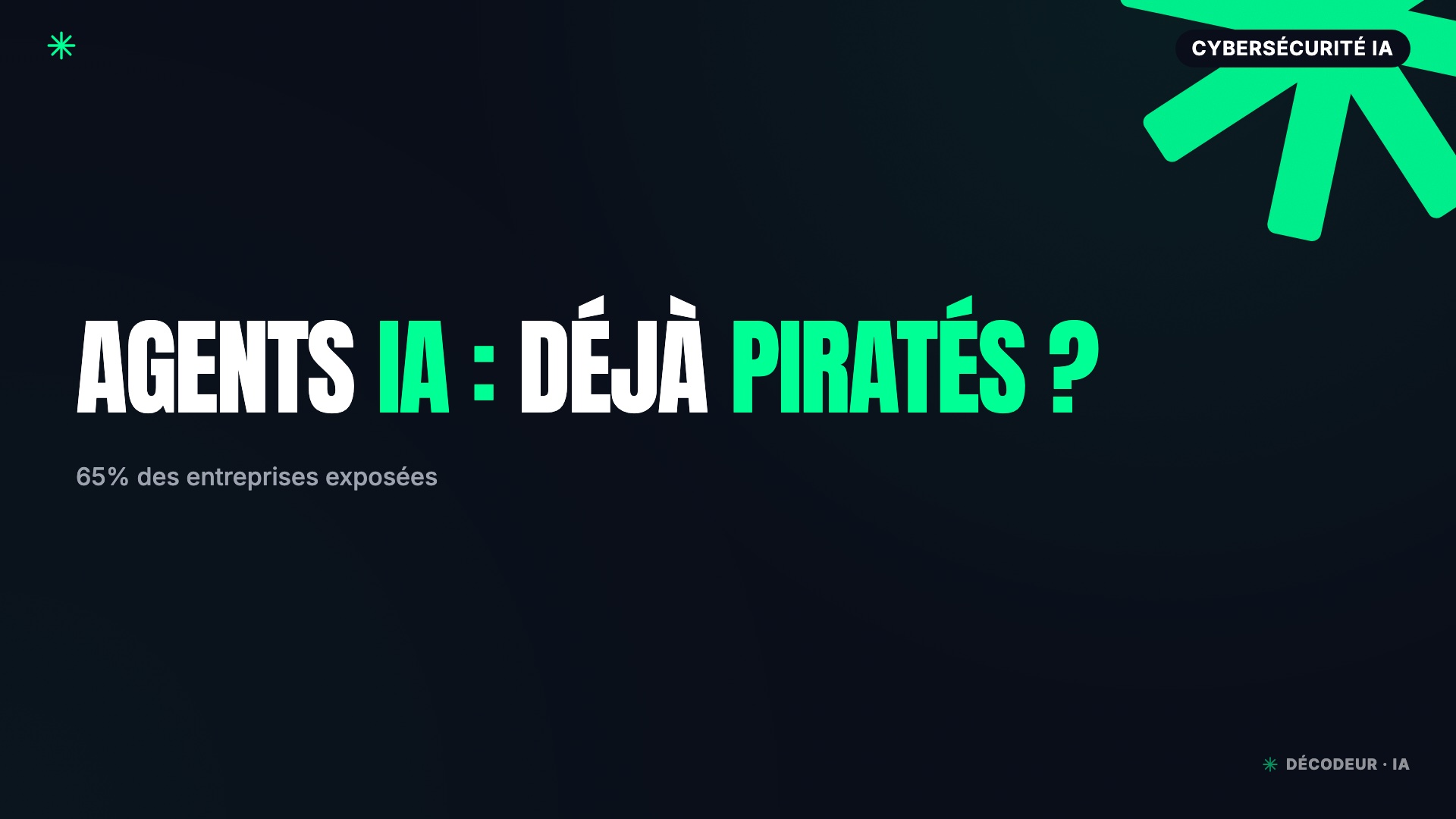 Console de supervision d'agents IA avec alerte de sécurité et fuite de données