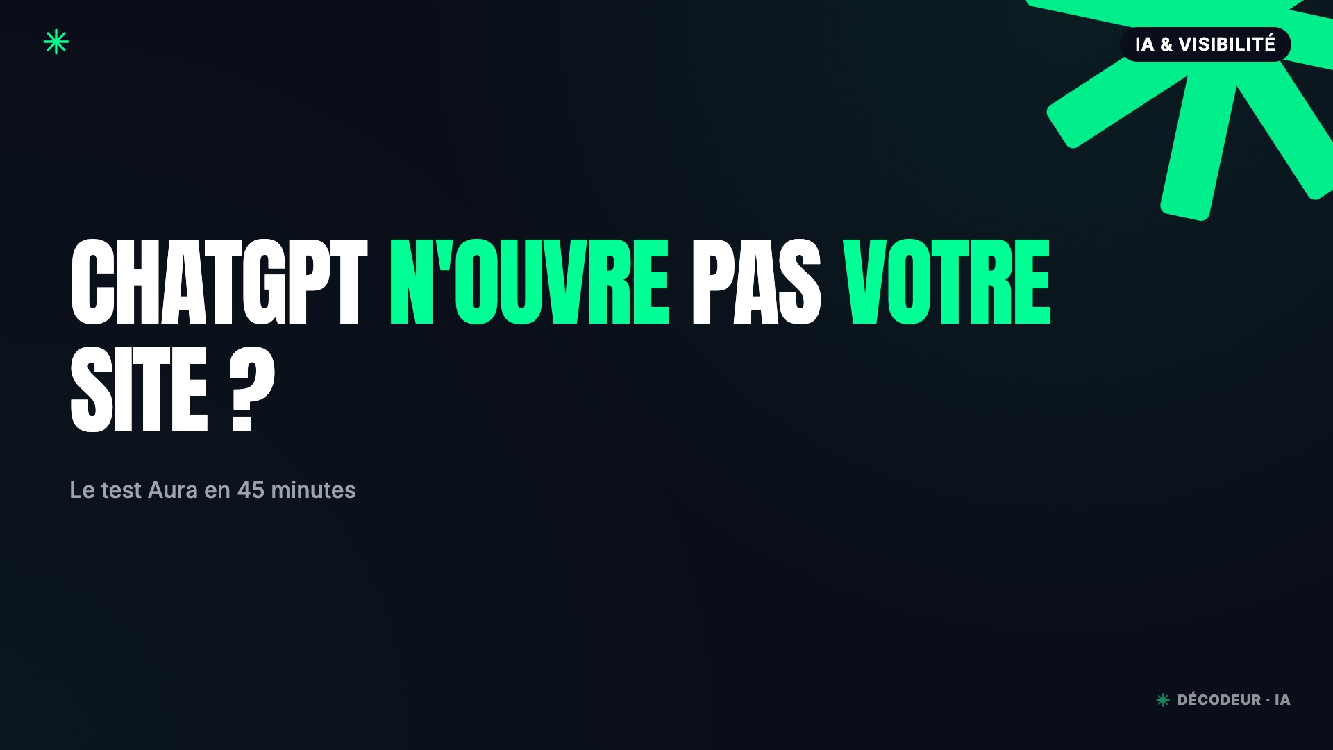 Page web affichant un message de blocage devant une interface d'agent IA