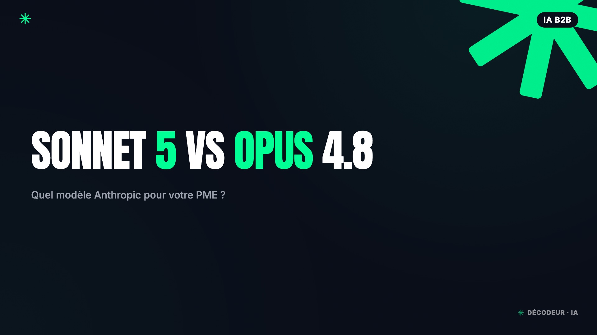 Comparatif Claude Sonnet 5 vs Claude Opus 4.8 benchmarks et prix