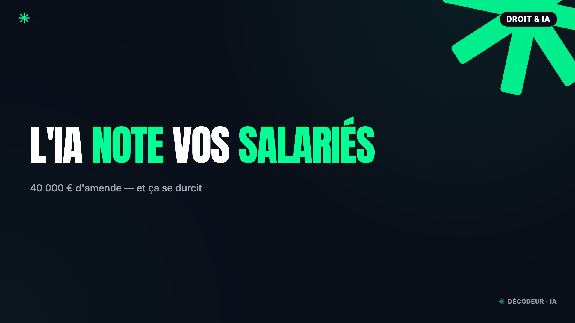 Écran de tableau de bord de productivité affichant des scores de salariés générés par IA