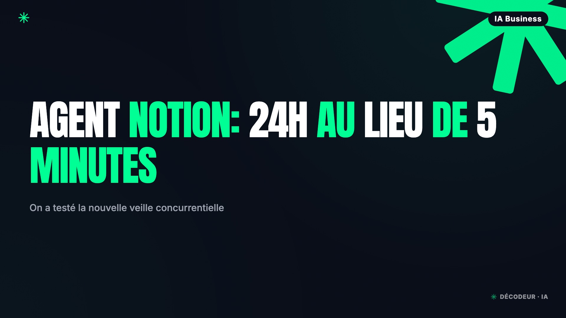 Agent Notion exécutant une tâche de veille longue durée sur un tableau de bord