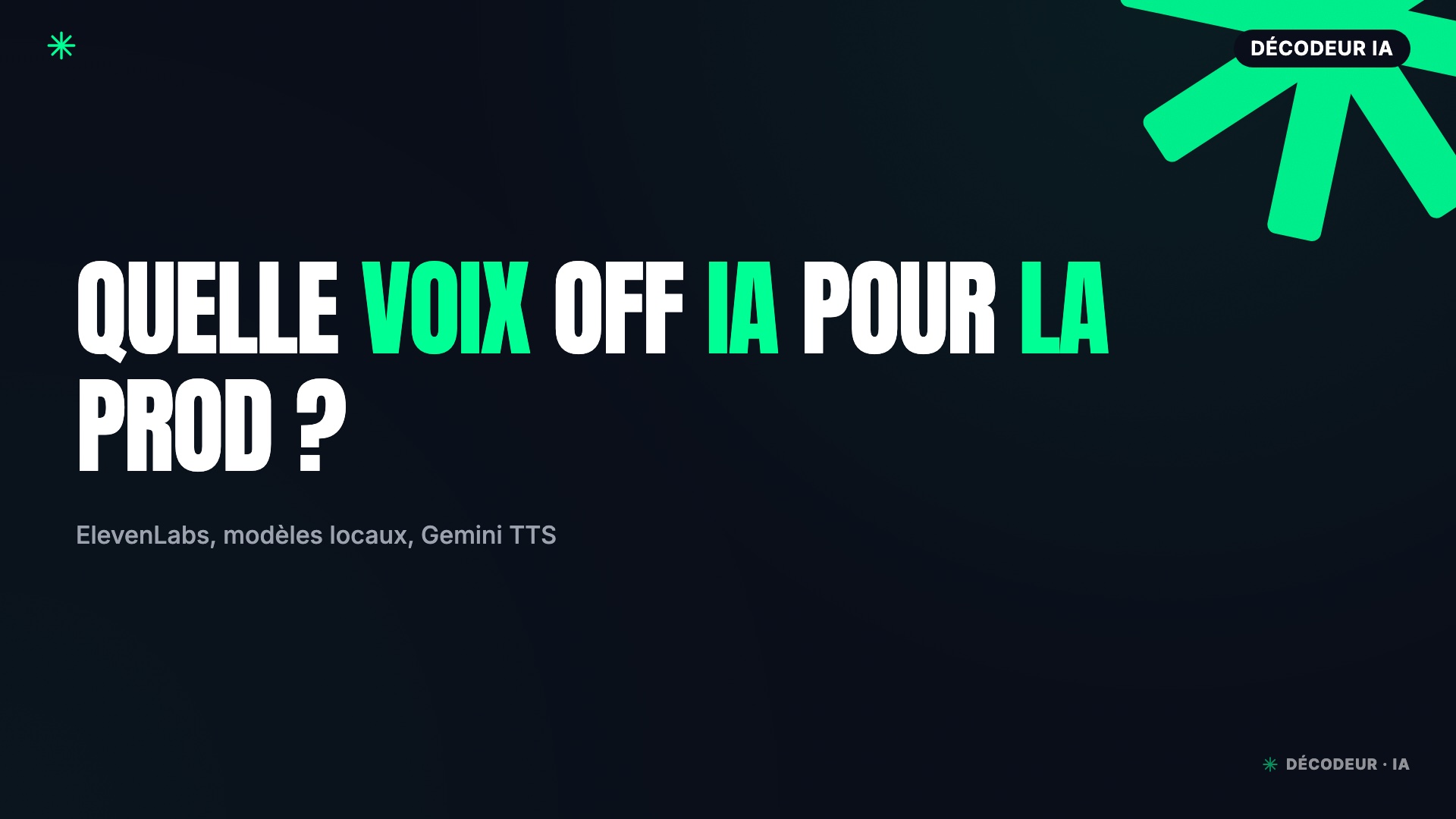 Onde sonore stylisée représentant une voix off générée par intelligence artificielle