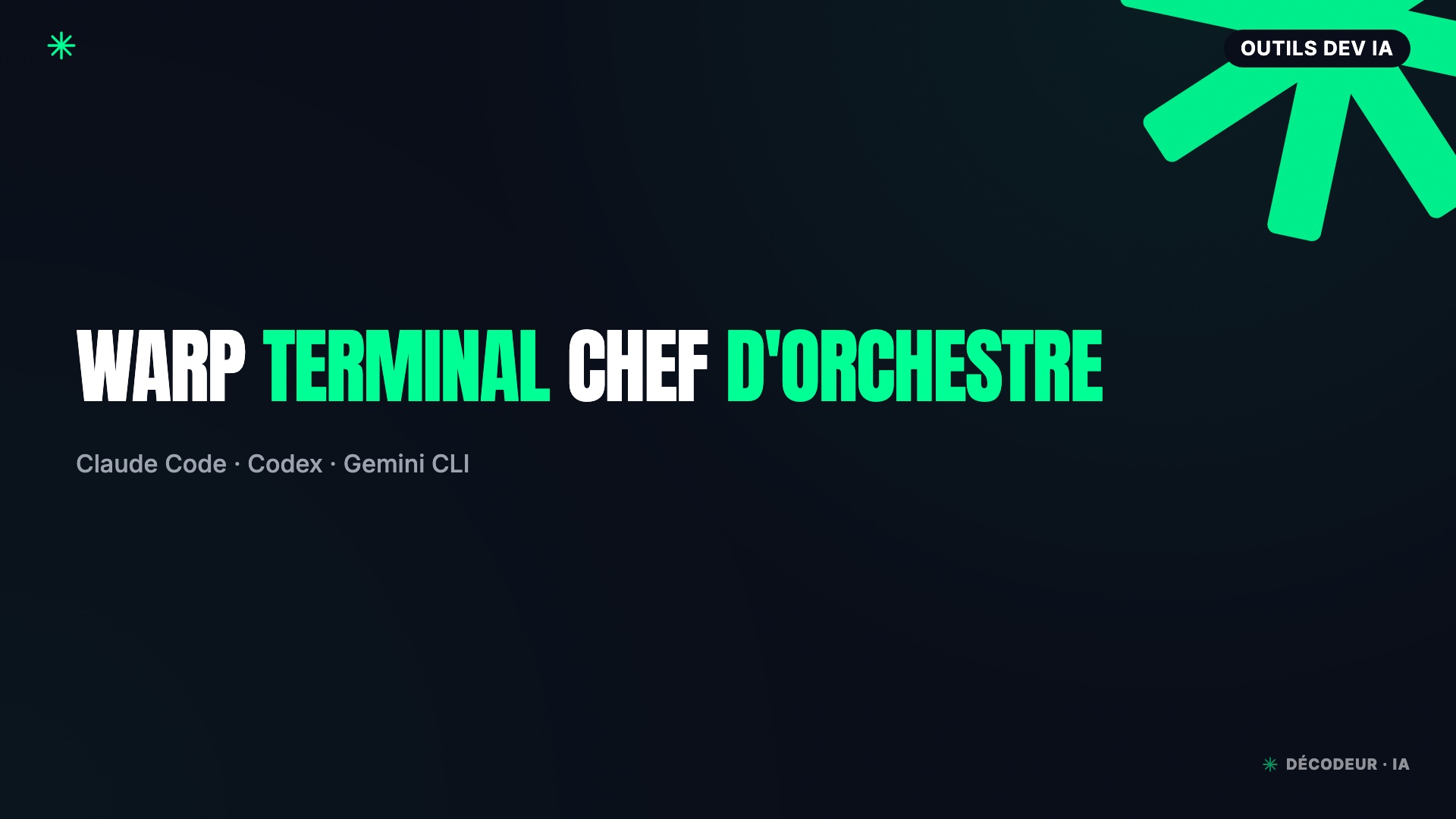 Warp terminal orchestrant plusieurs agents IA CLI en vertical tabs